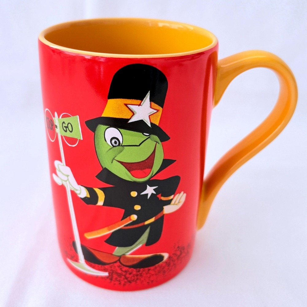 Disney Store Jiminy Cricket Traffic Cop Coffee Cup Mug Pinocchio Disneyana
